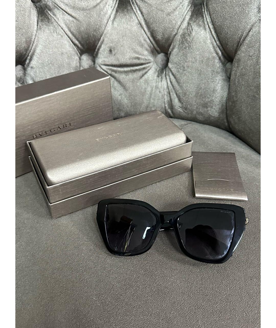 BVLGARI Черные солнцезащитные очки, фото 2