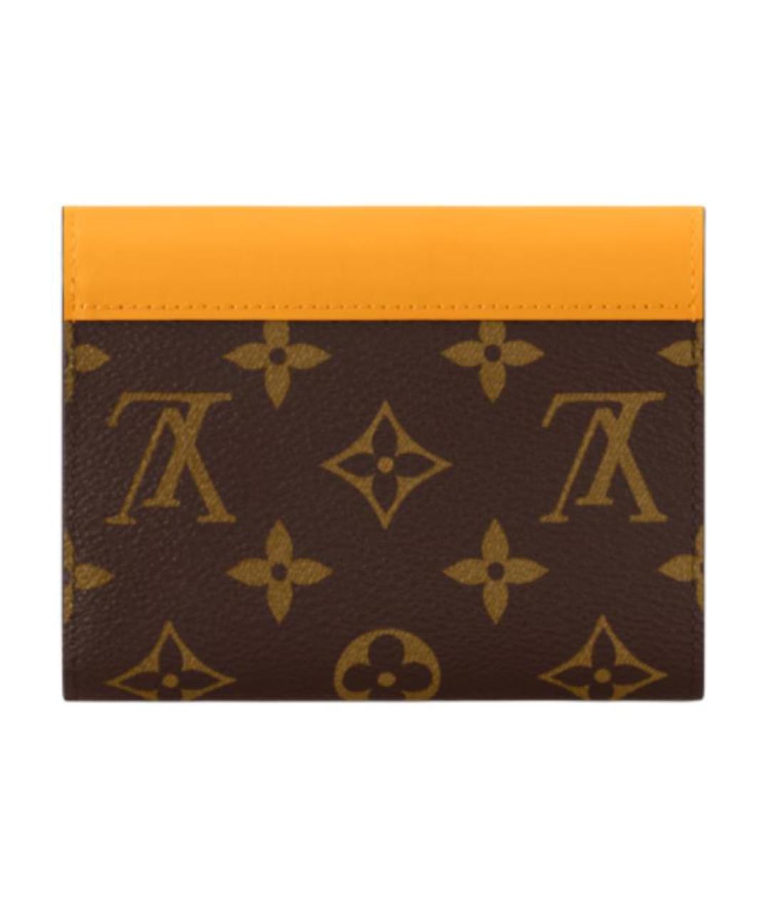 LOUIS VUITTON Коричневый кошелек, фото 3