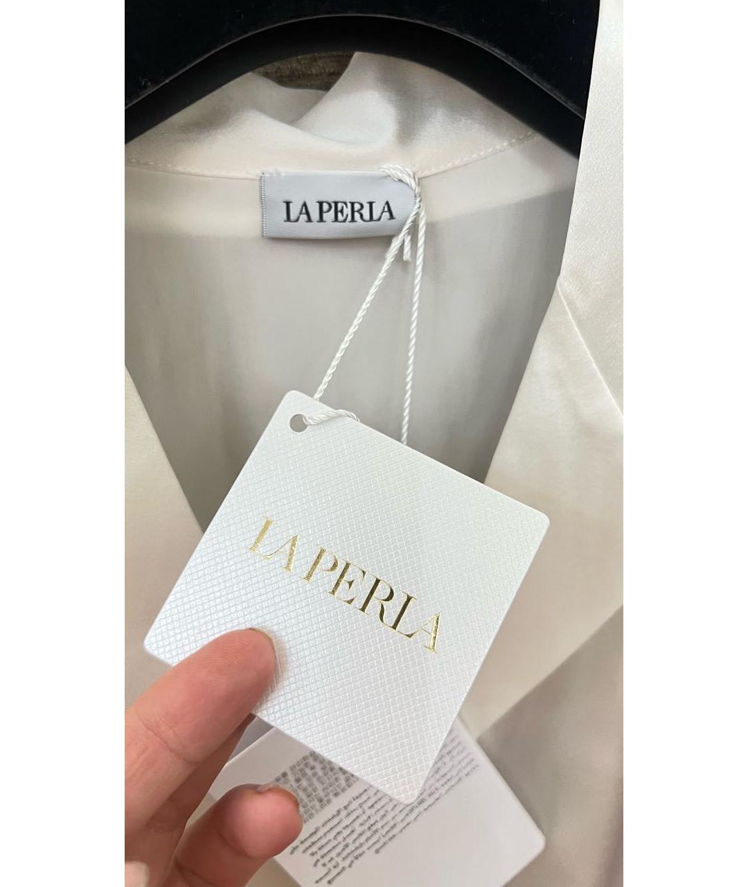 LA PERLA Белая шелковая пижама, фото 3