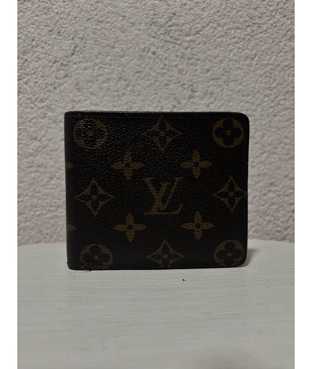 LOUIS VUITTON Коричневый кошелек, фото 6