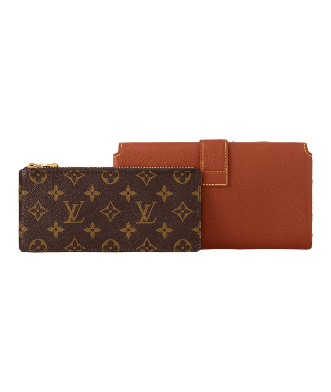 LOUIS VUITTON Коричневая кожаная сумка через плечо, фото 3