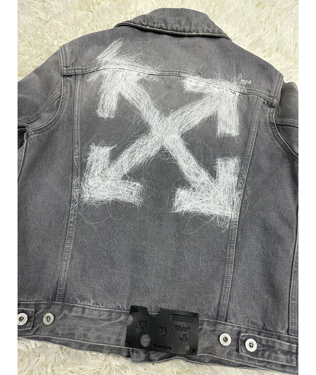 OFF-WHITE Антрацитовая куртка, фото 4