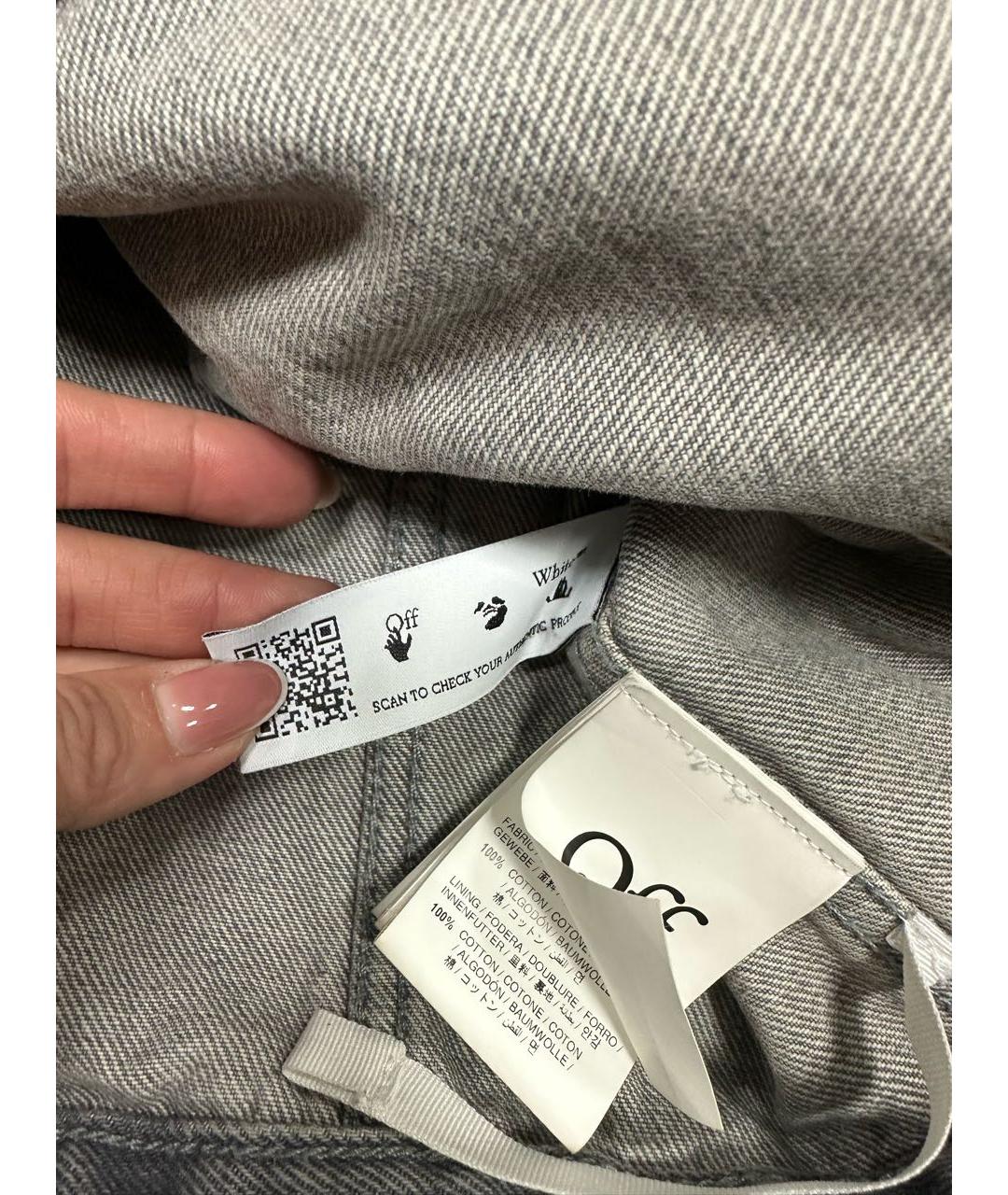 OFF-WHITE Антрацитовая куртка, фото 5