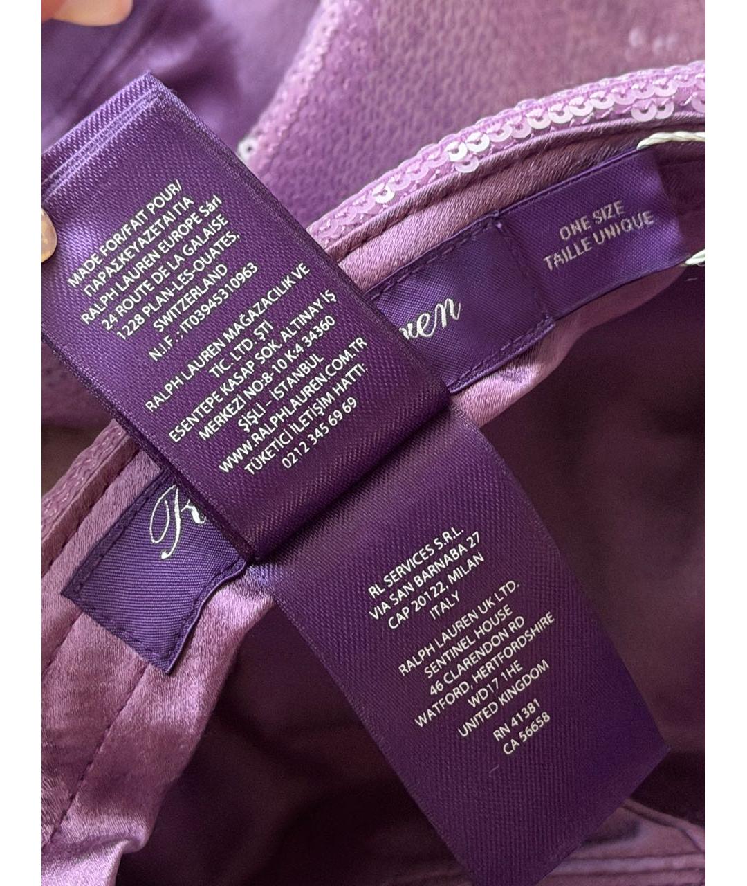 RALPH LAUREN PURPLE LABEL Розовая кепка, фото 7