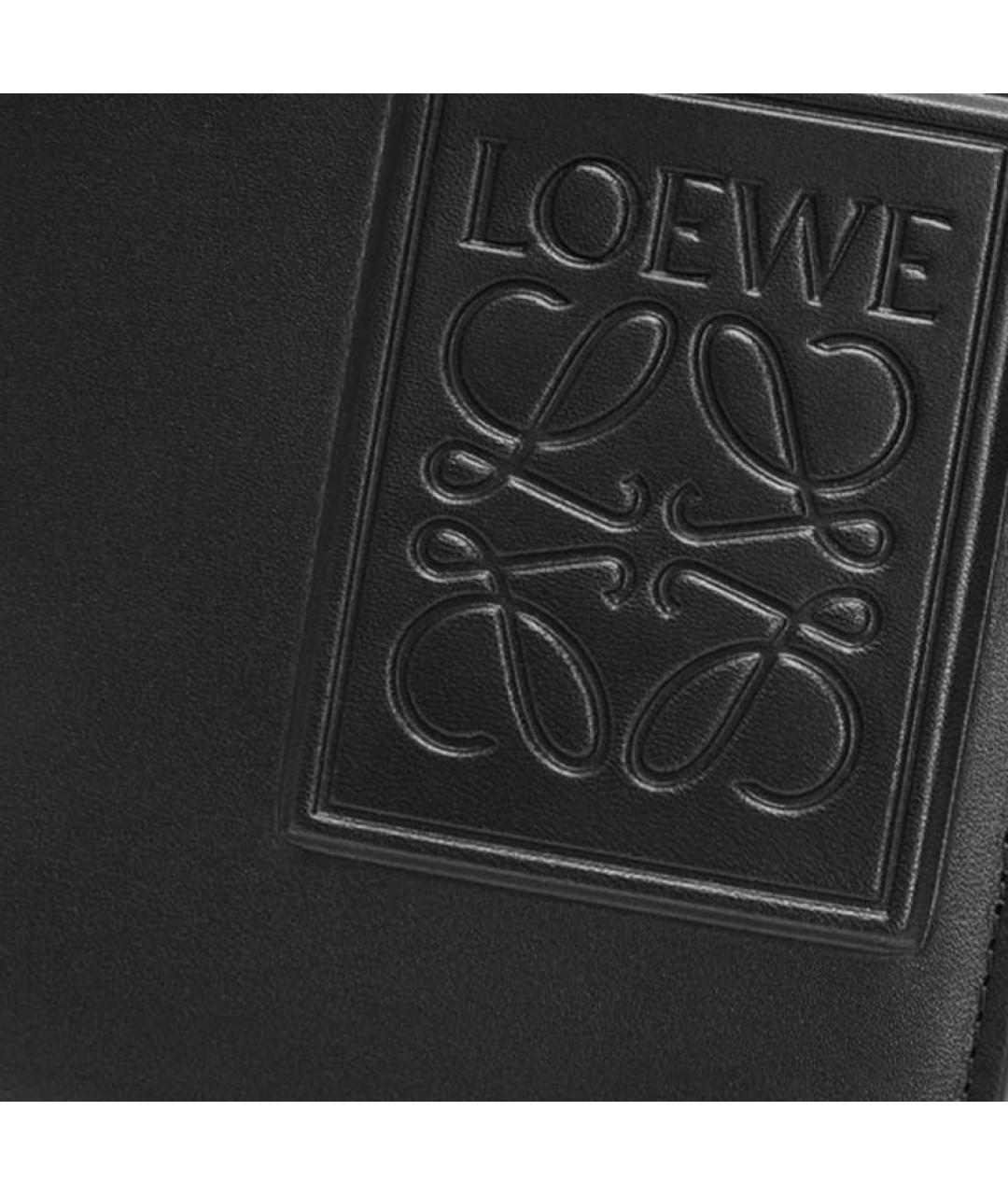 LOEWE Черный кожаный кошелек, фото 5