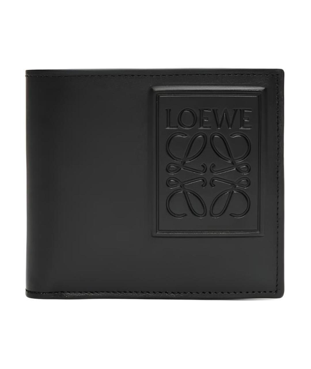 LOEWE Черный кожаный кошелек, фото 1