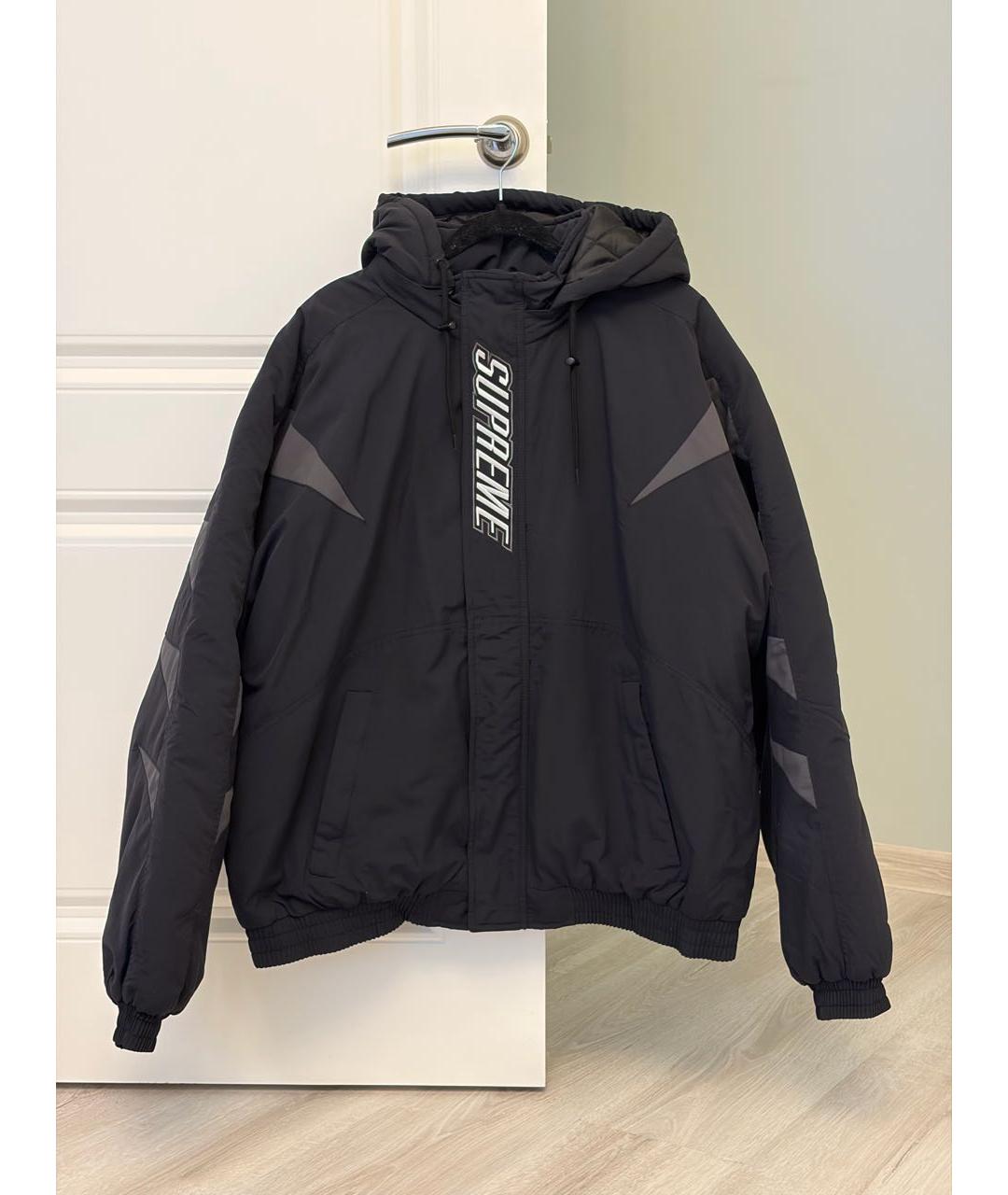 SUPREME Черная нейлоновая куртка, фото 6