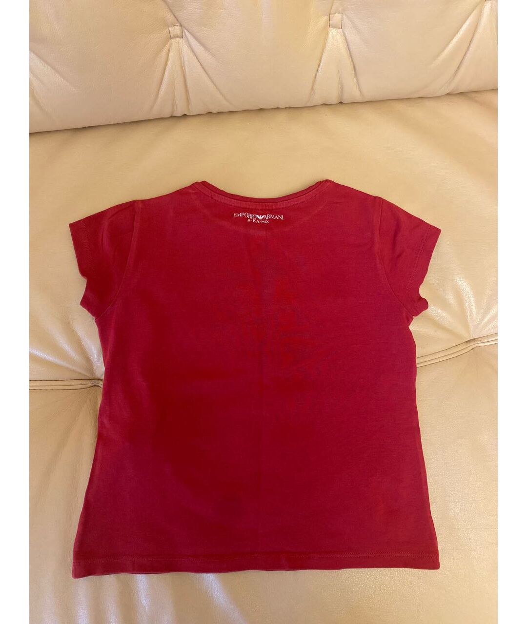 EMPORIO ARMANI Красный хлопковый детская футболка / топ, фото 2