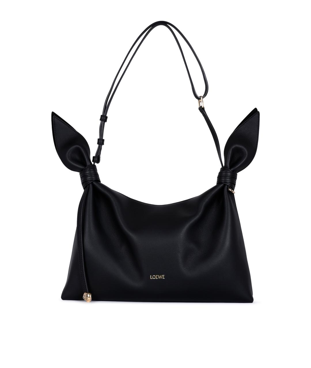 LOEWE Черная кожаная сумка через плечо, фото 3