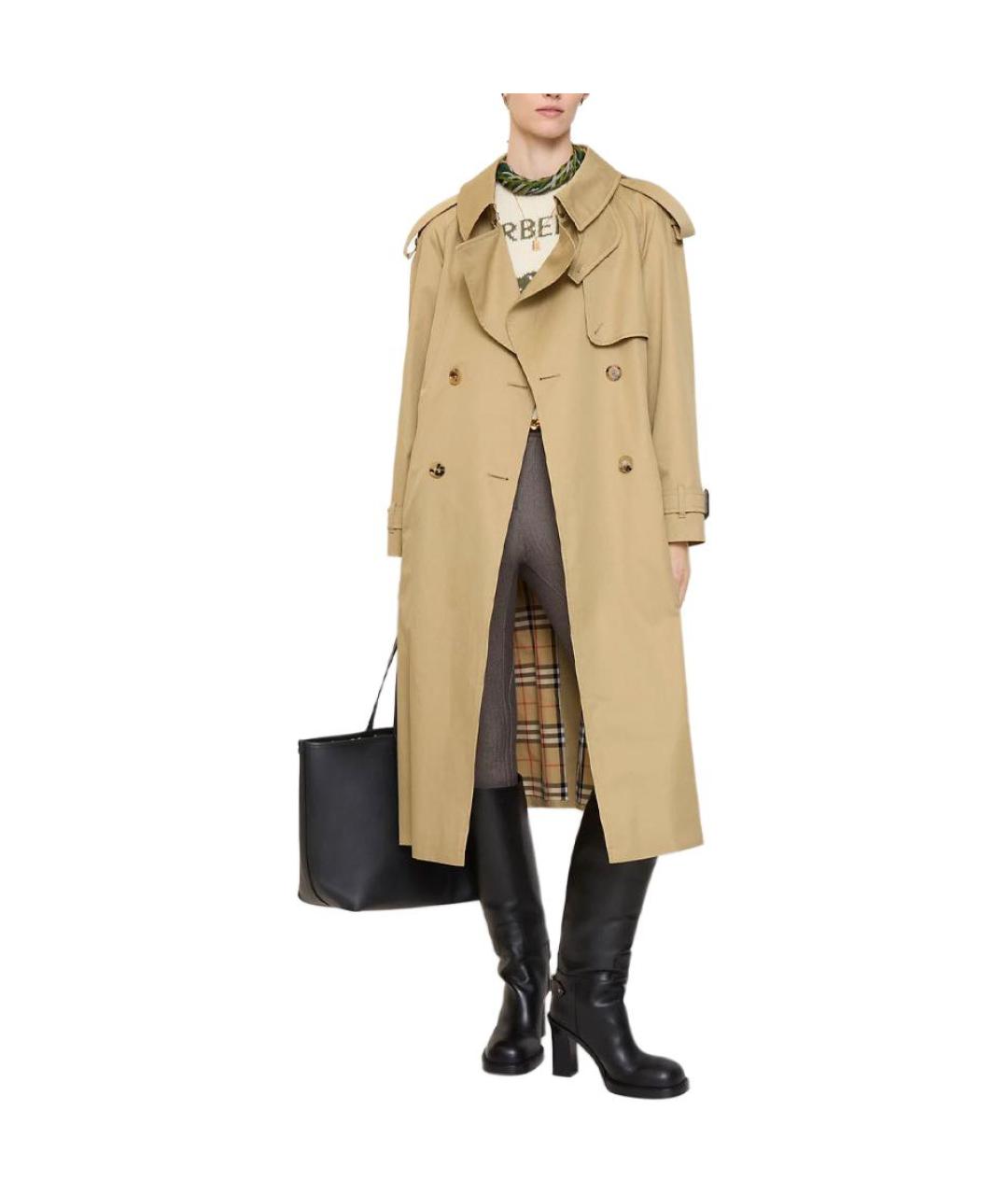 BURBERRY Бежевый тренч/плащ, фото 3
