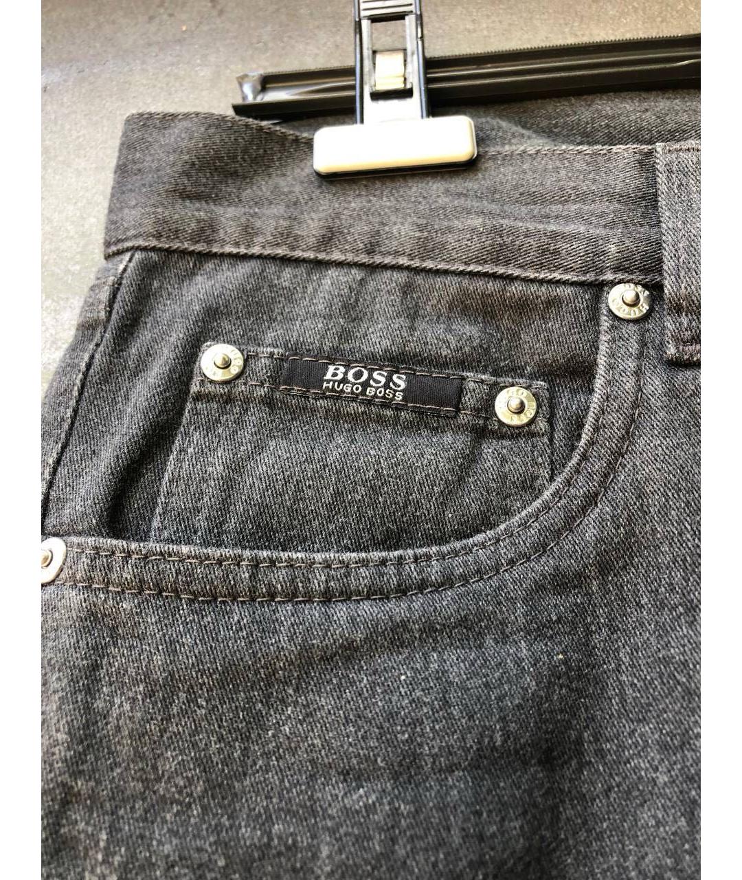 HUGO BOSS Серые прямые джинсы, фото 5