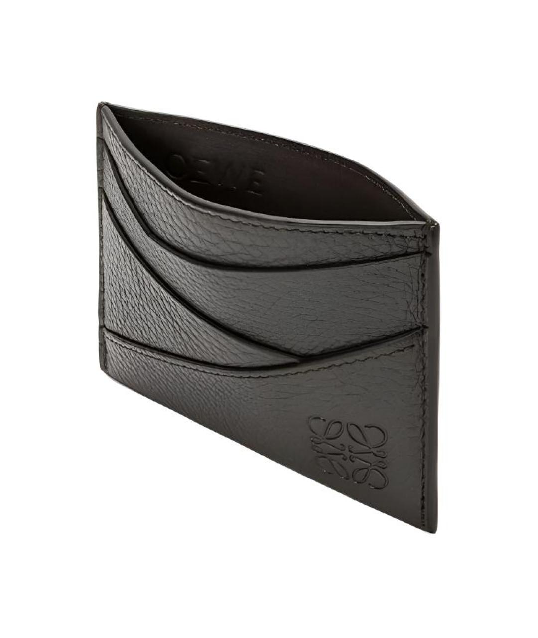 LOEWE Черный кожаный кардхолдер, фото 2