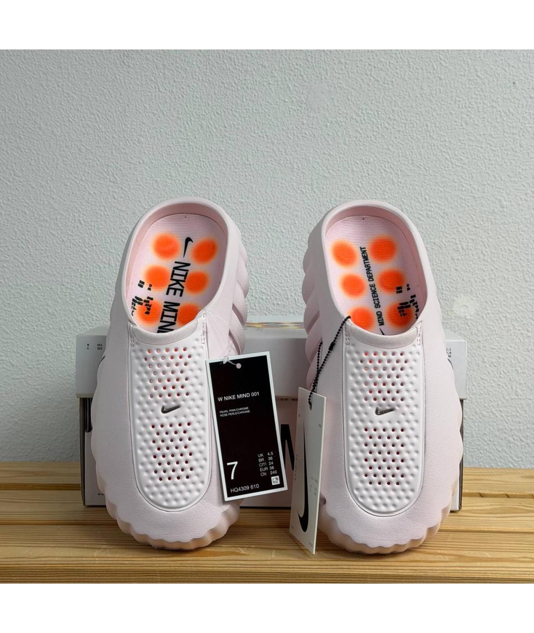 NIKE Розовые шлепанцы, фото 3