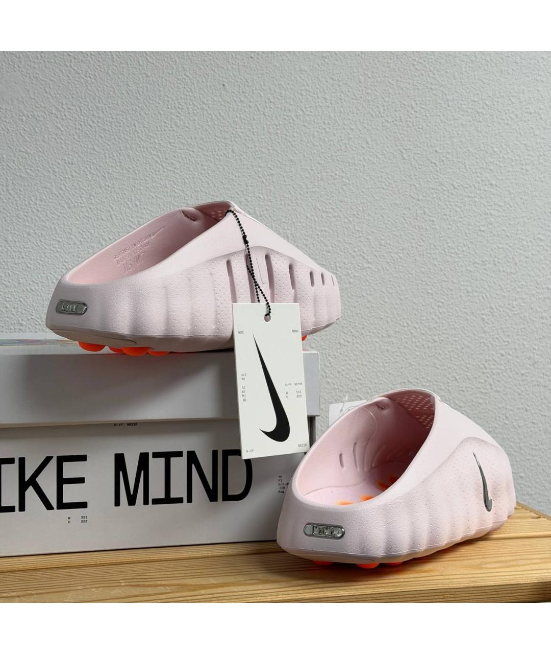 NIKE Розовые шлепанцы, фото 4