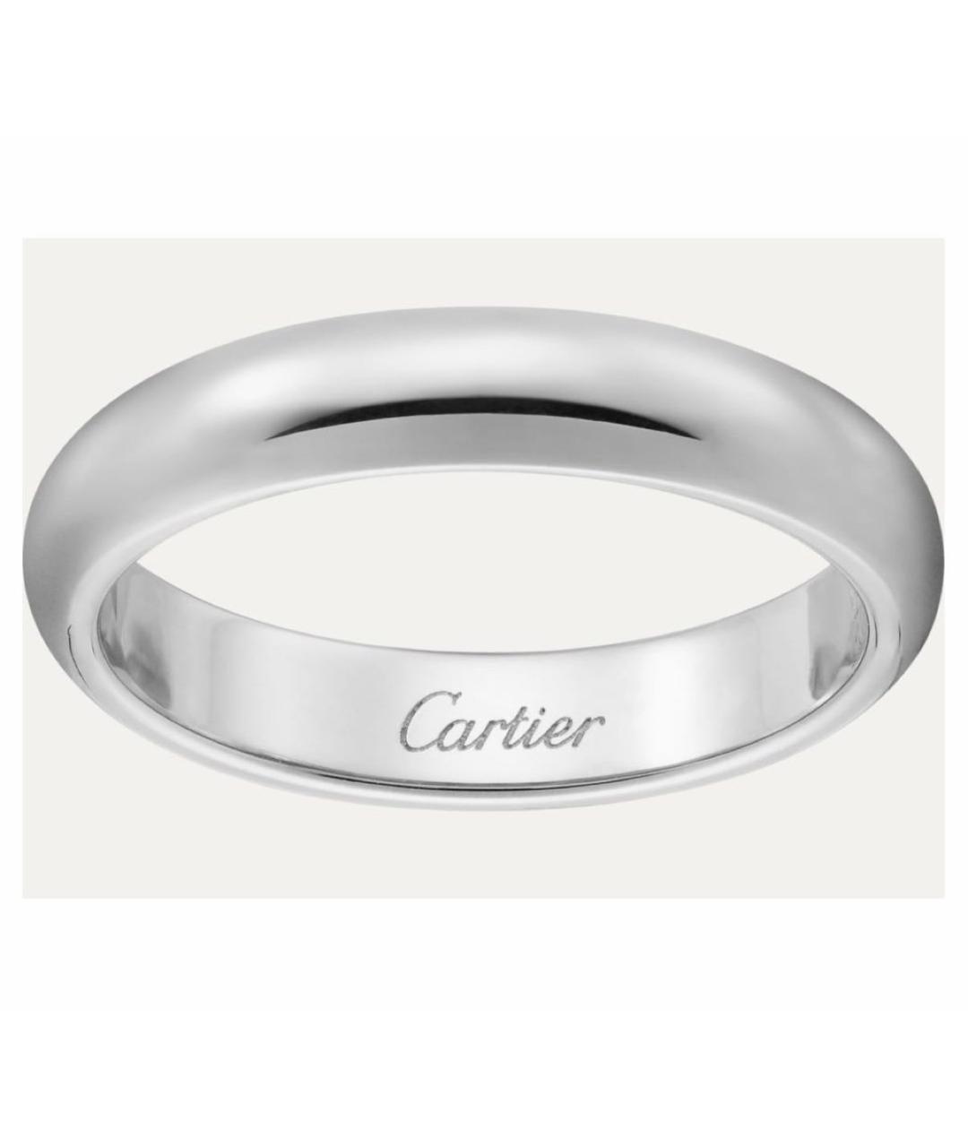 CARTIER Серебряное платиновое кольцо, фото 6