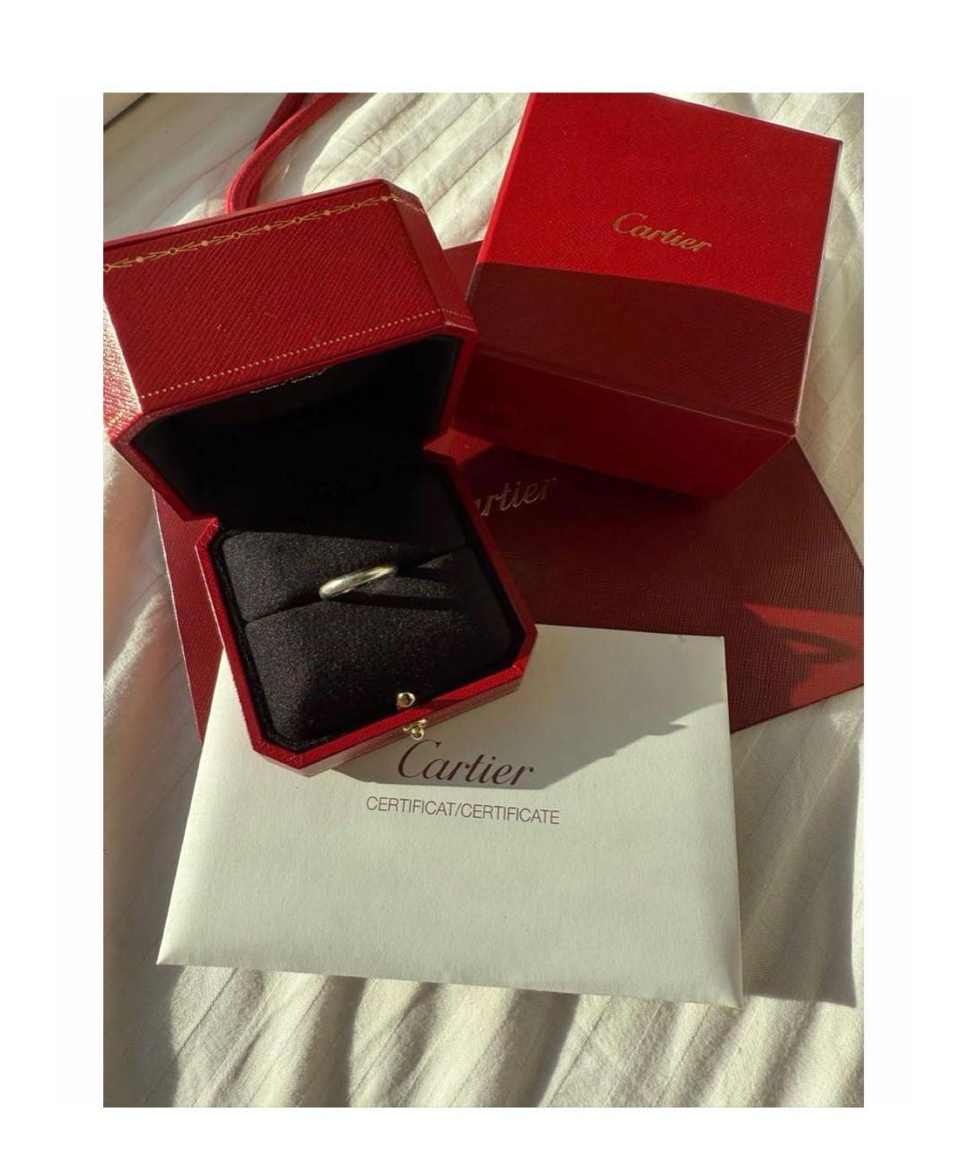 CARTIER Серебряное платиновое кольцо, фото 4
