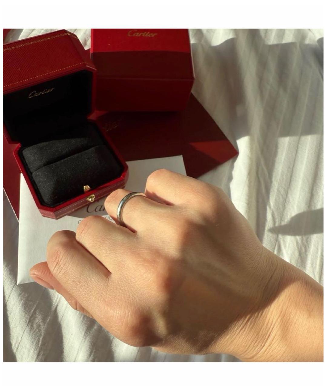 CARTIER Серебряное платиновое кольцо, фото 5