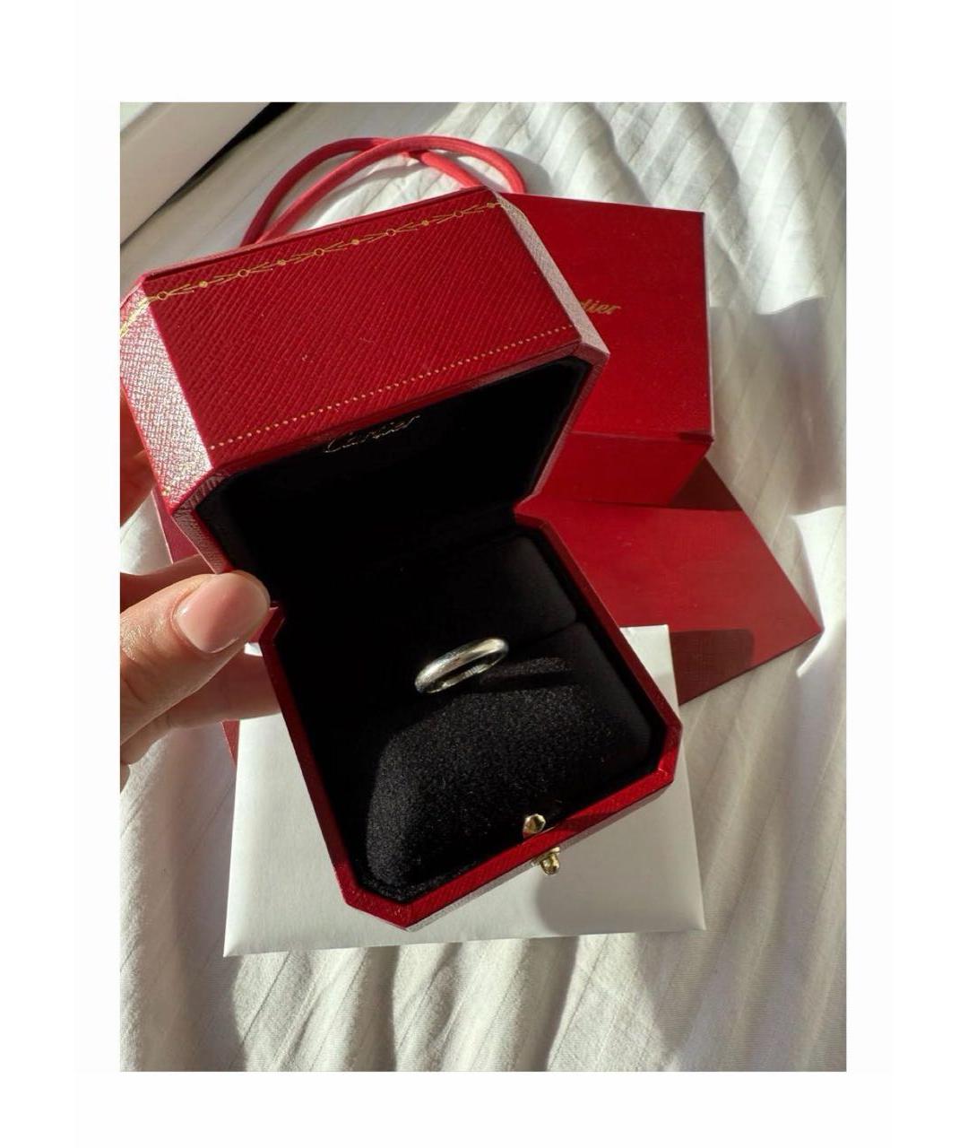 CARTIER Серебряное платиновое кольцо, фото 2