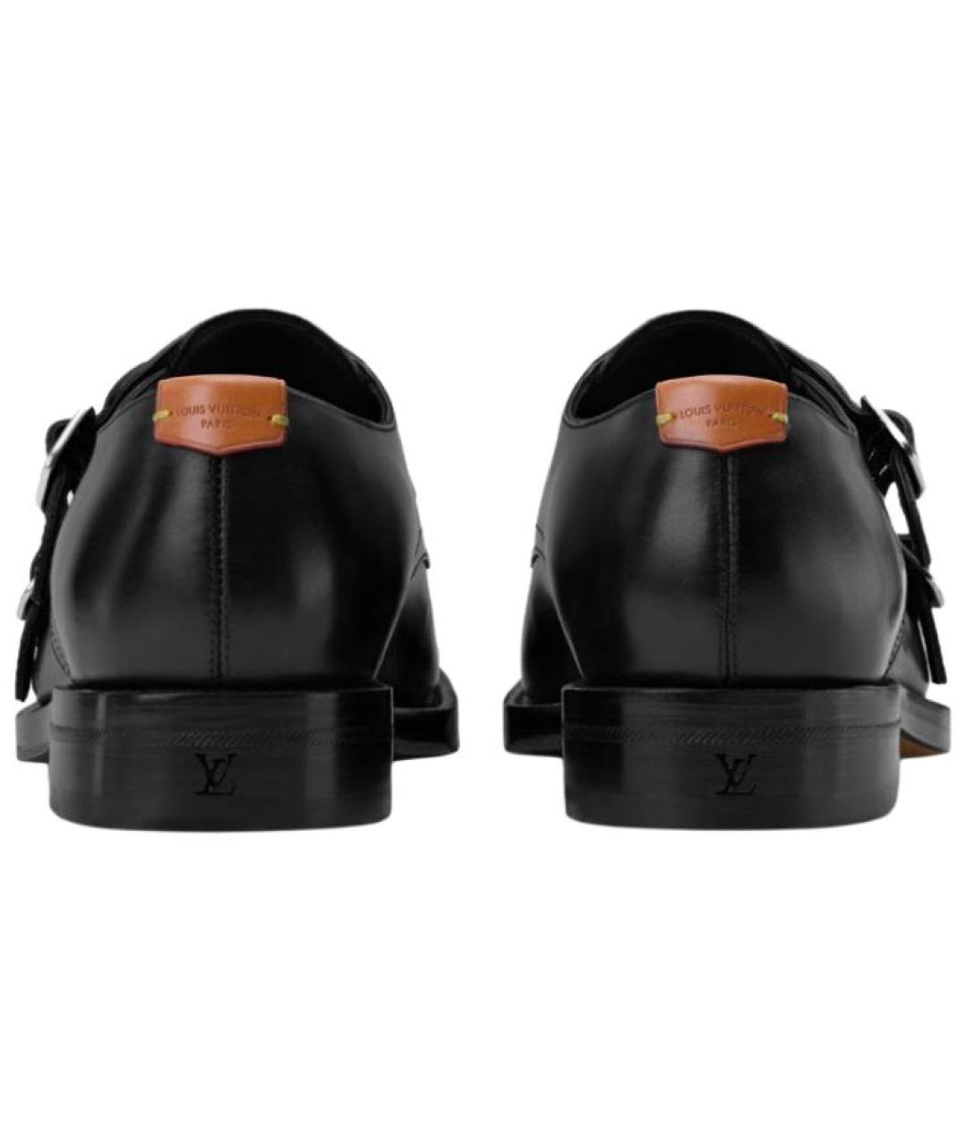LOUIS VUITTON Черные кожаные туфли, фото 5