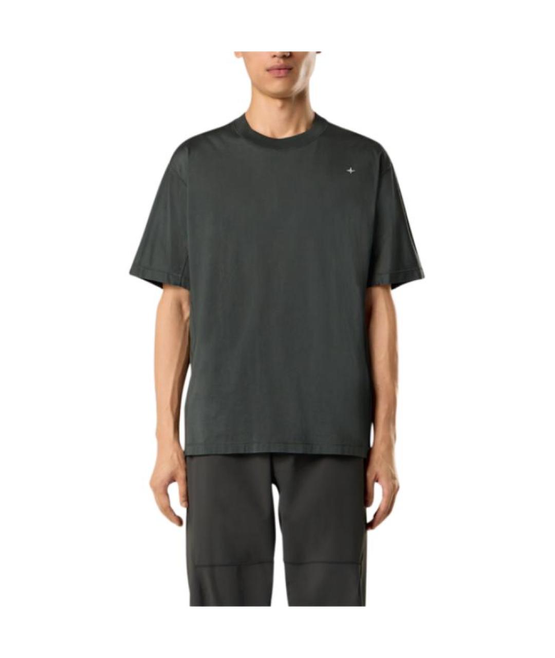 STONE ISLAND Хаки футболка, фото 3