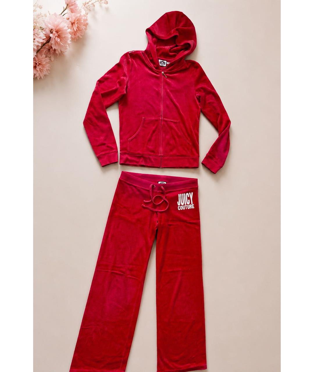 JUICY COUTURE Красный хлопковый спортивные костюмы, фото 7