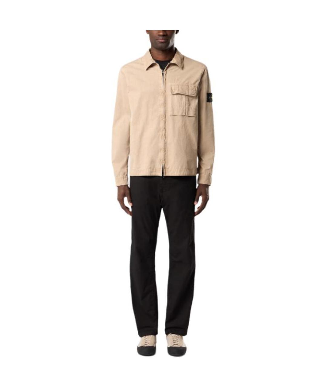 STONE ISLAND Бежевая куртка, фото 3