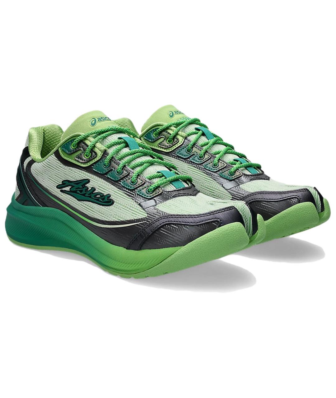 ASICS Зеленые синтетические кроссовки, фото 3
