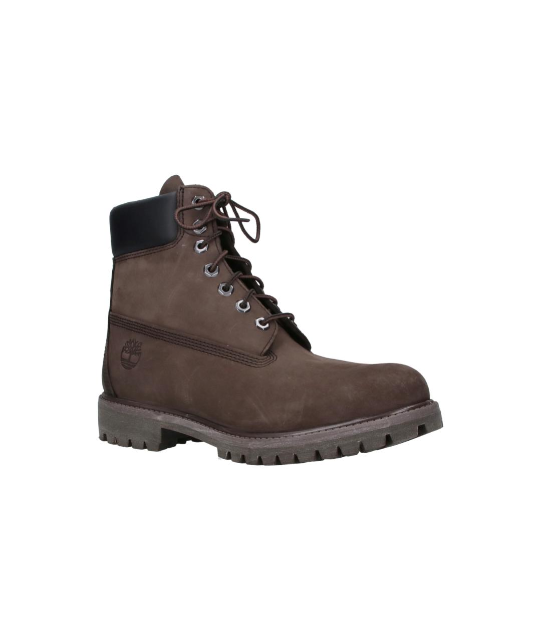 TIMBERLAND Коричневые нубуковые высокие ботинки, фото 2