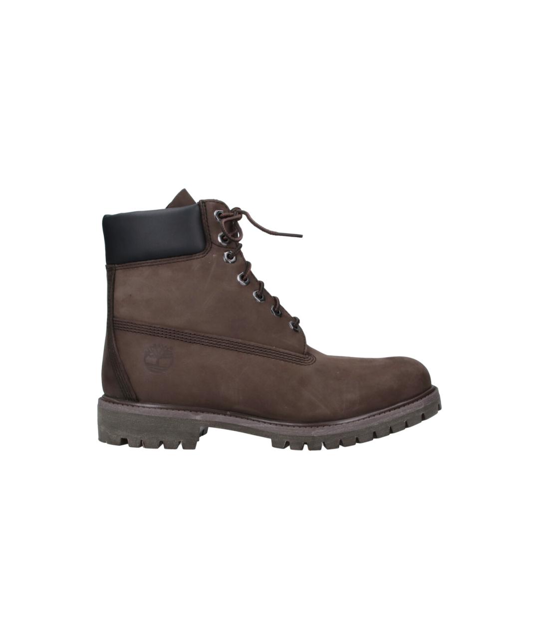 TIMBERLAND Коричневые нубуковые высокие ботинки, фото 1
