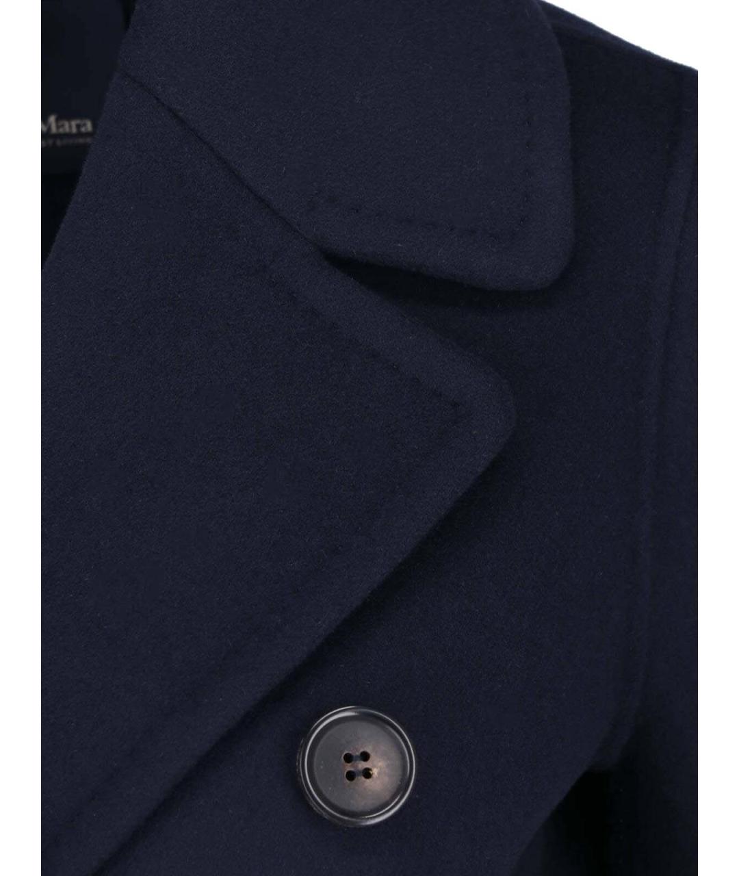 'S MAX MARA Синее шерстяное пальто, фото 5