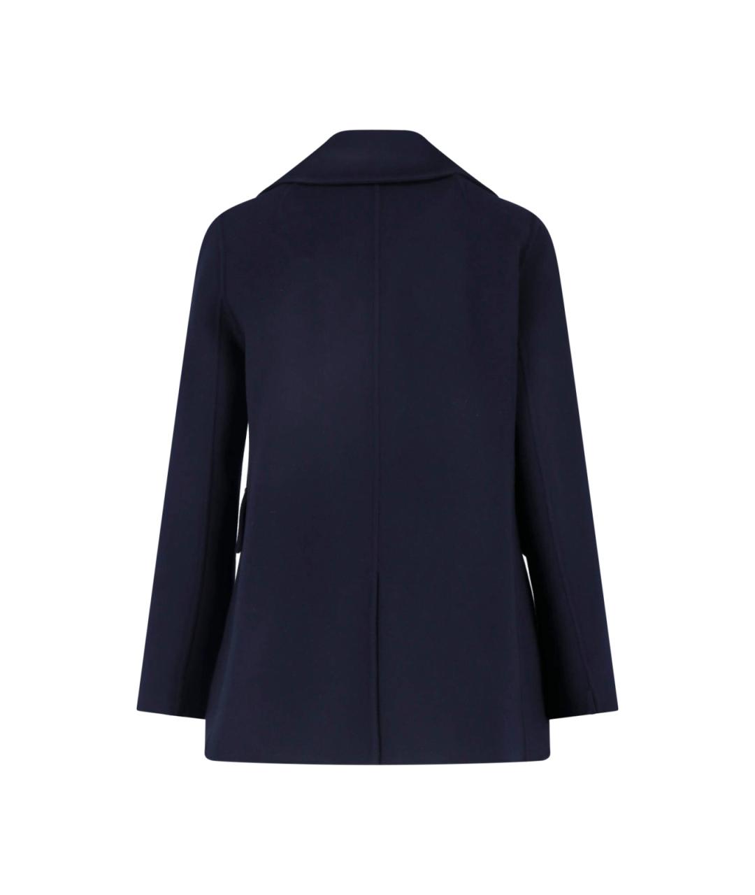 'S MAX MARA Синее шерстяное пальто, фото 2