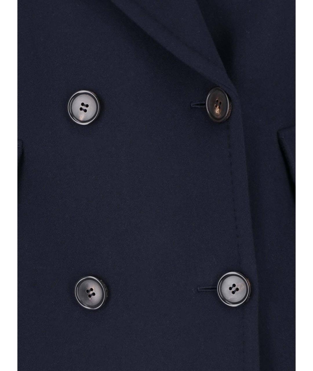 'S MAX MARA Синее шерстяное пальто, фото 4