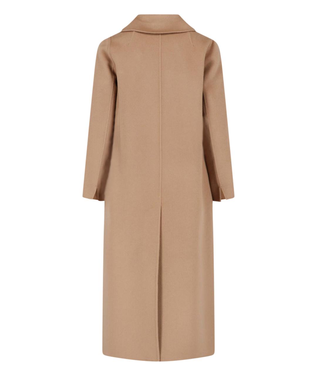 'S MAX MARA Коричневое шерстяное пальто, фото 2
