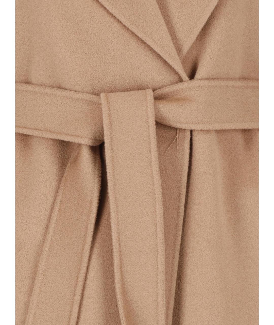 'S MAX MARA Коричневое шерстяное пальто, фото 4