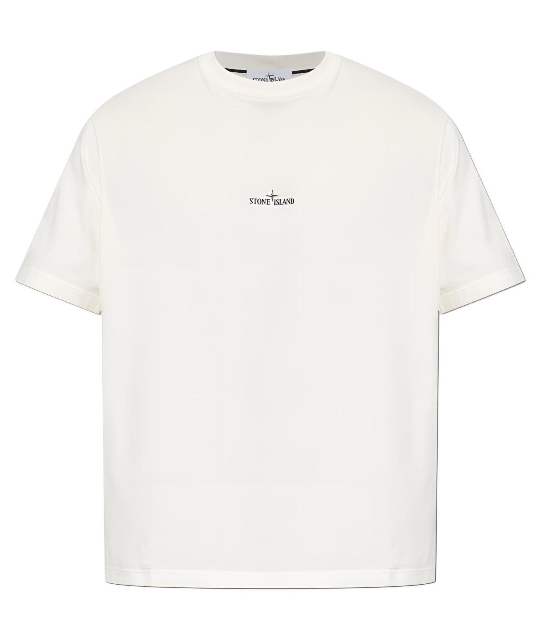 STONE ISLAND Белая футболка, фото 1