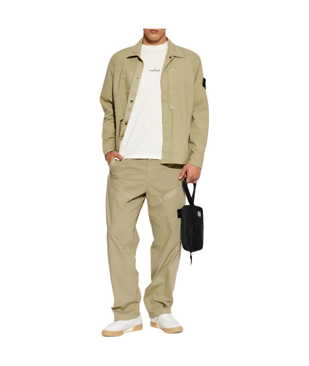 STONE ISLAND Белая футболка, фото 2
