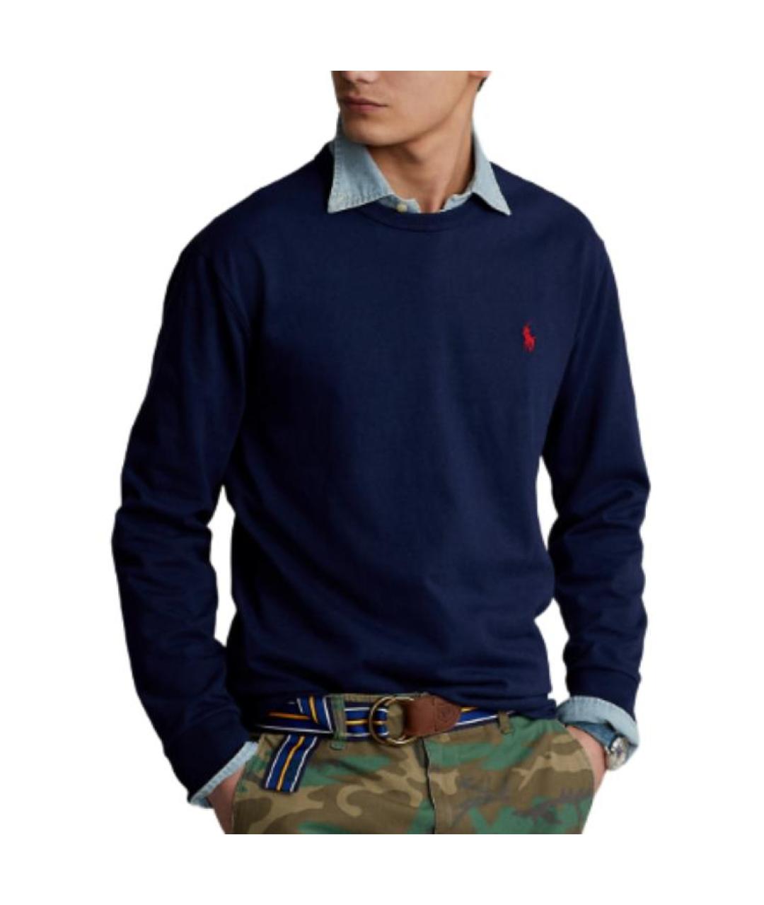 POLO RALPH LAUREN Темно-синий джемпер / свитер, фото 2
