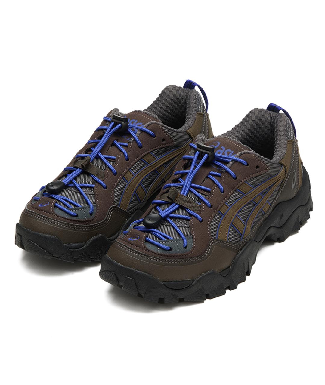 ASICS Коричневые синтетические кроссовки, фото 3