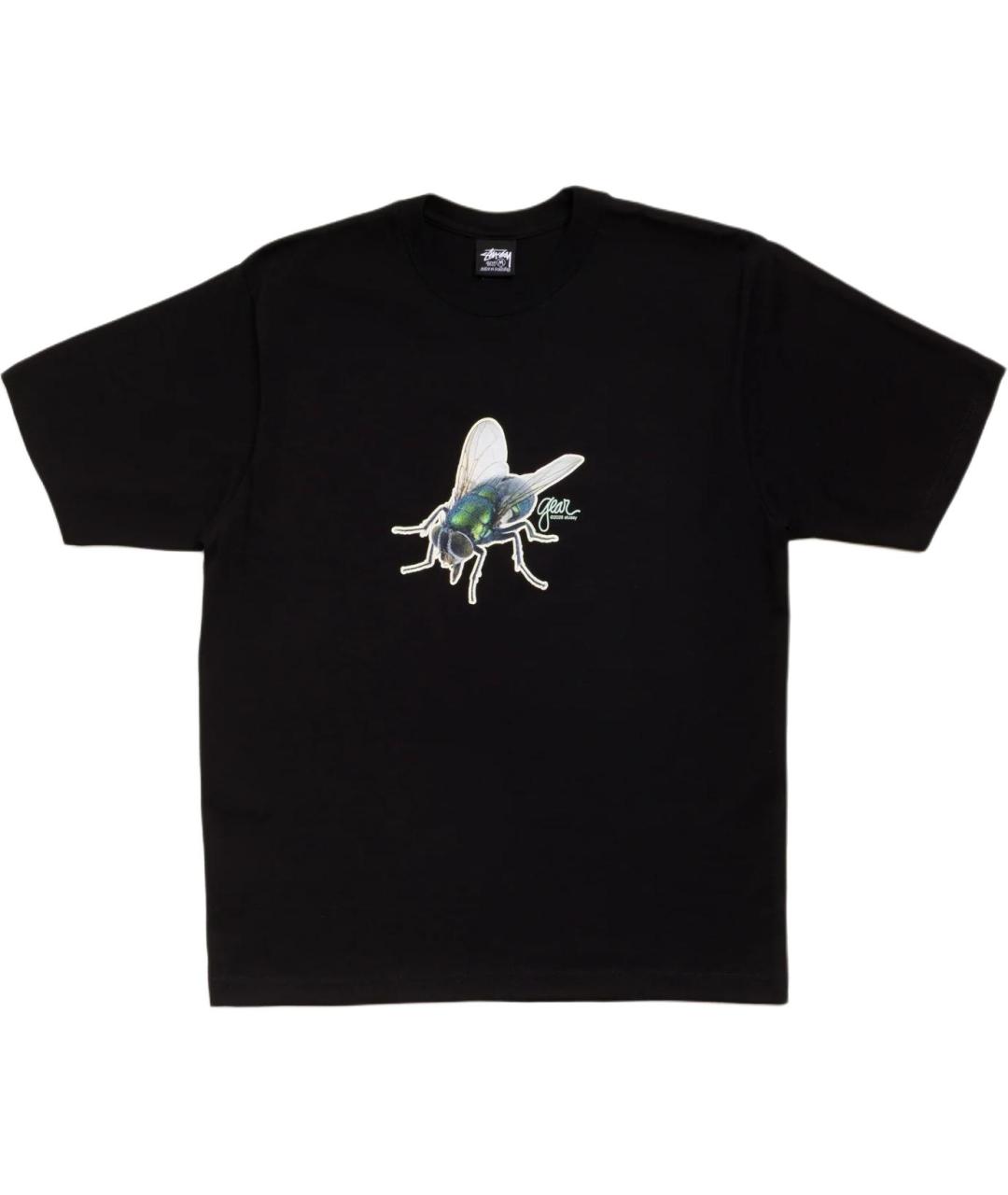STUSSY Черная футболка, фото 1