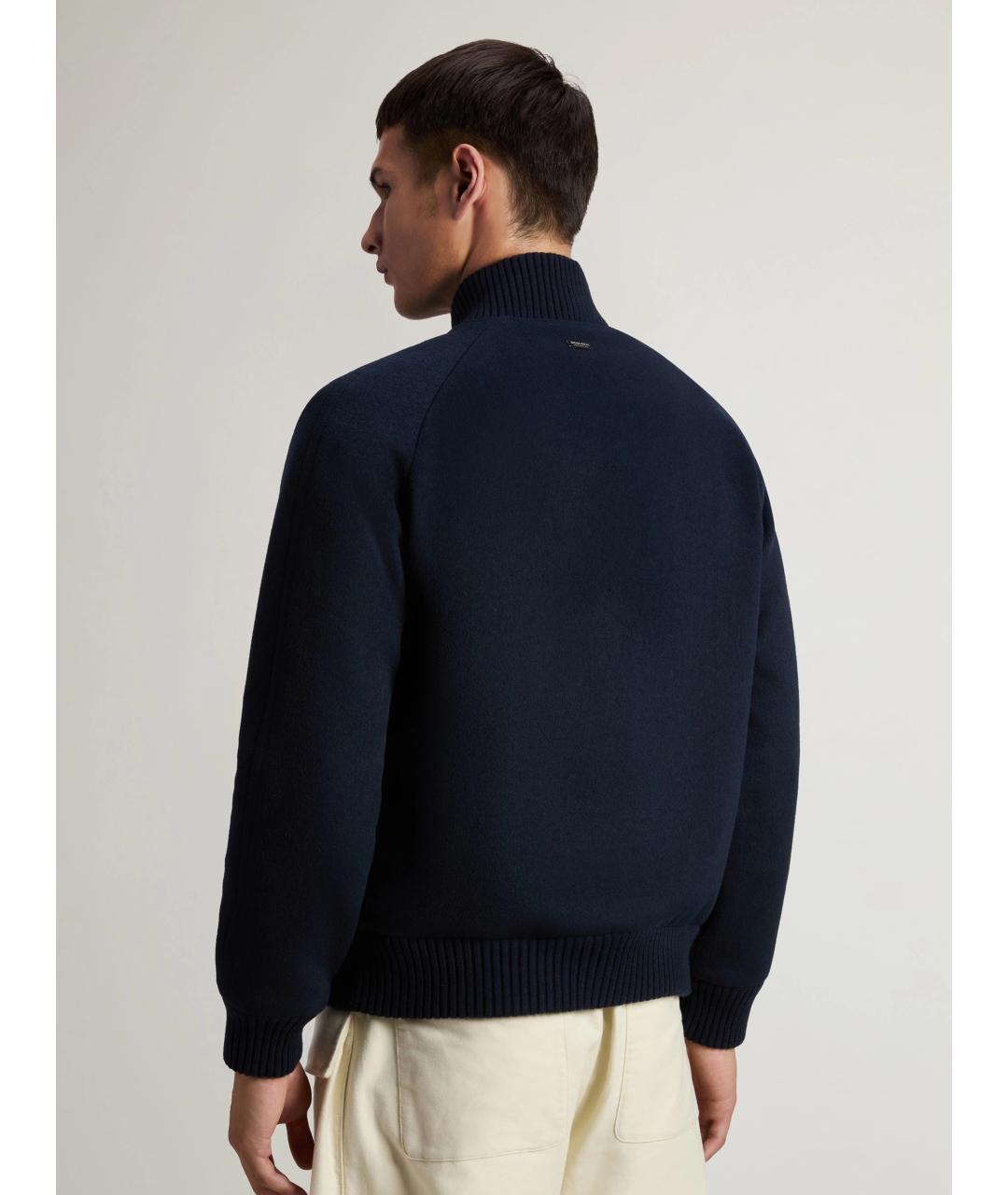 WOOLRICH Синяя шерстяная куртка, фото 4