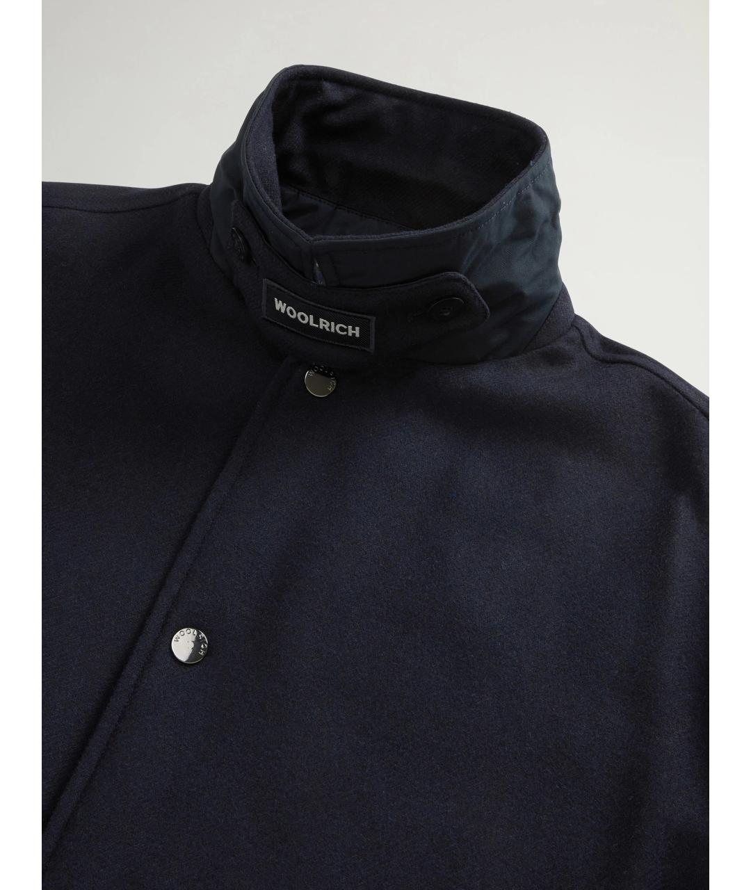 WOOLRICH Темно-синяя шерстяная куртка, фото 6