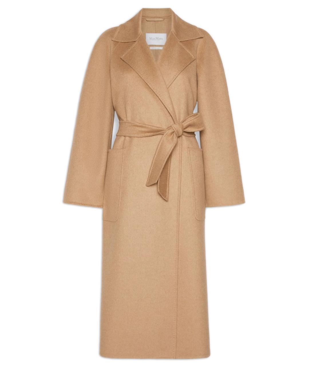 MAX MARA Бежевое шерстяное пальто, фото 1