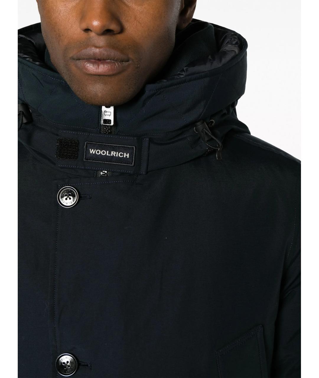 WOOLRICH Темно-синяя хлопковая куртка, фото 5