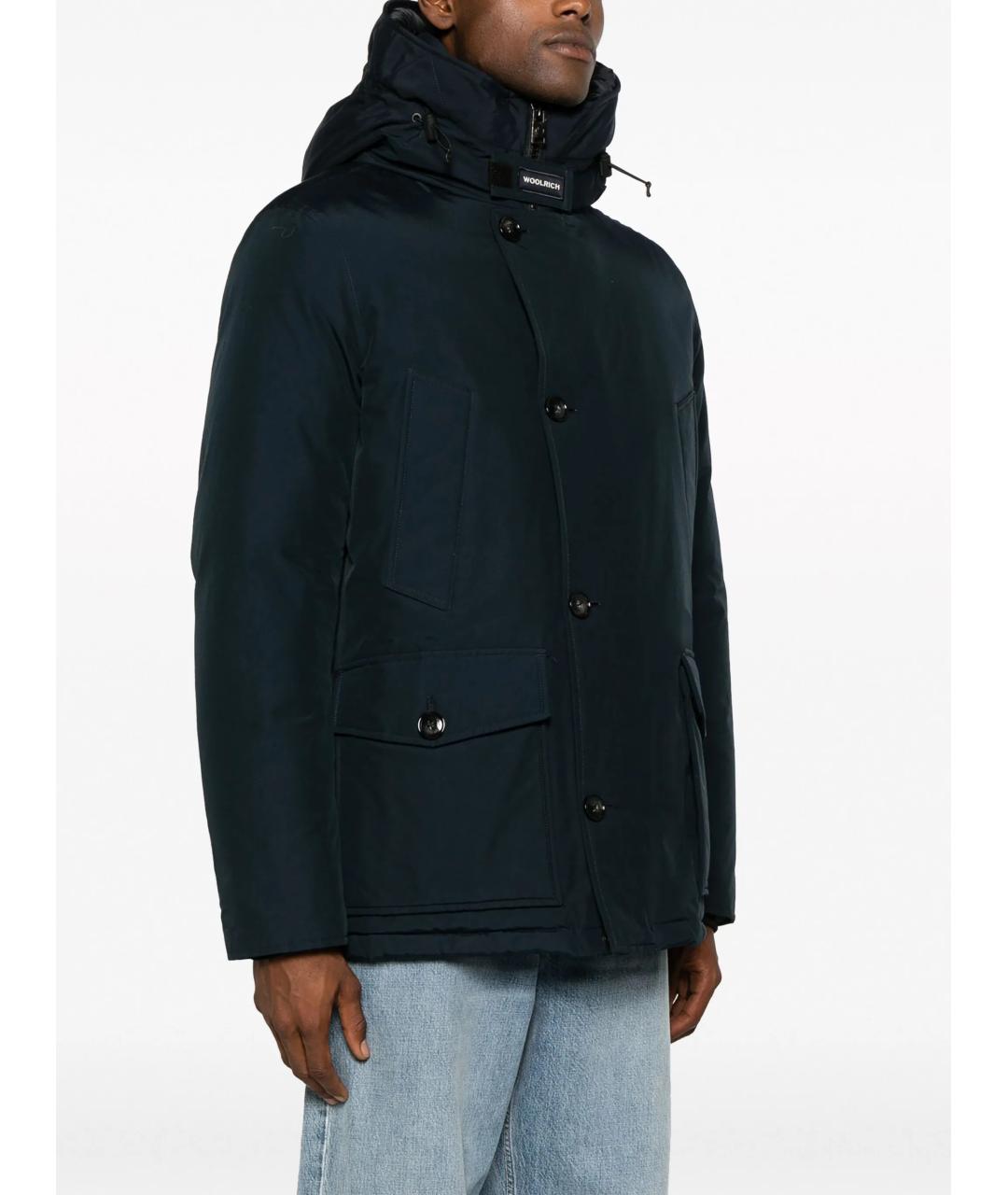 WOOLRICH Темно-синяя хлопковая куртка, фото 3