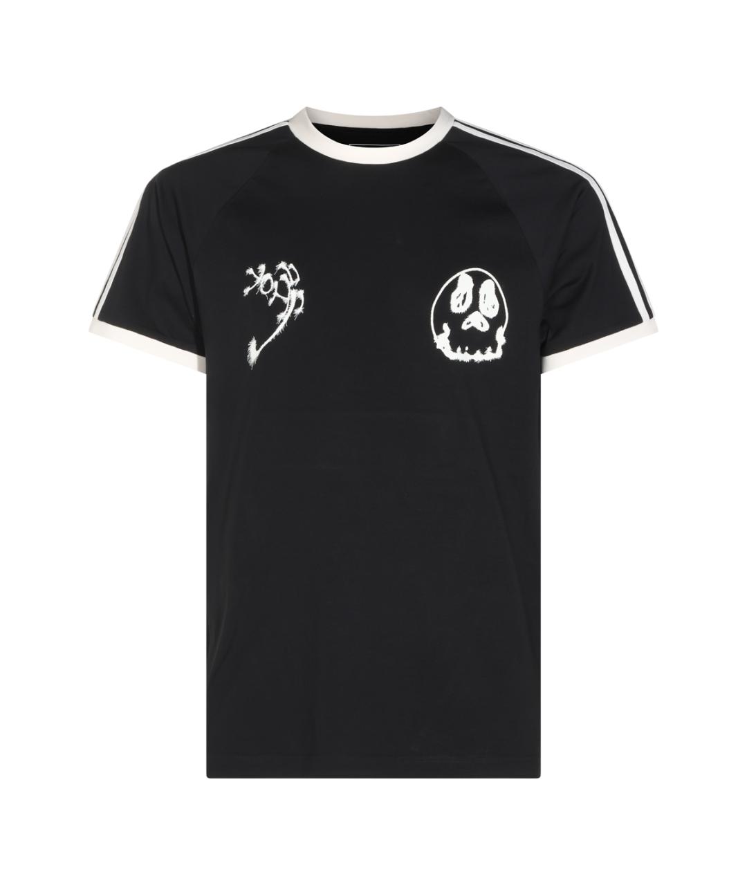 Y-3 Черная хлопковая футболка, фото 1