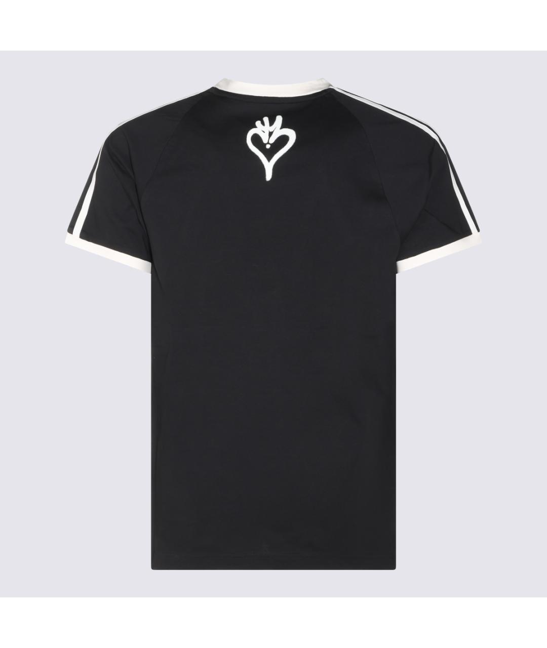 Y-3 Черная хлопковая футболка, фото 4