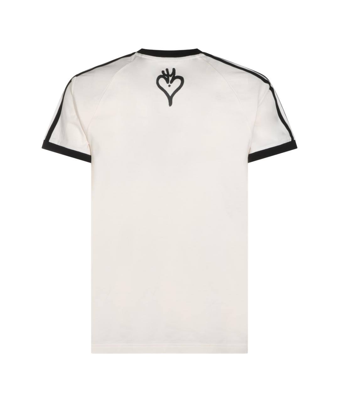 Y-3 Белая хлопковая футболка, фото 3