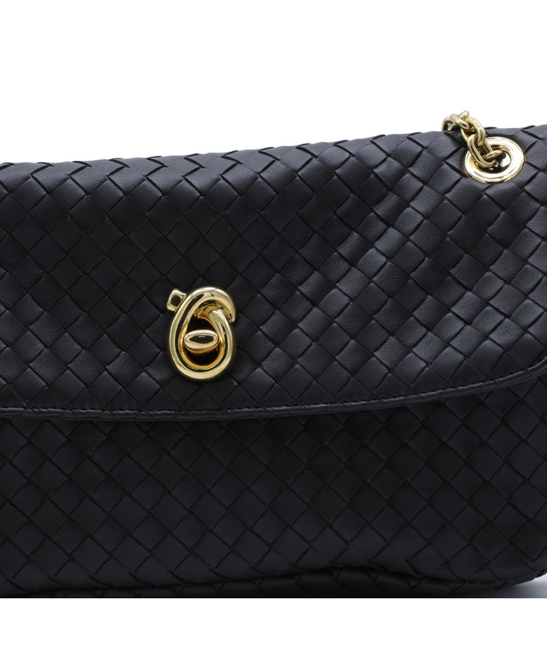 BOTTEGA VENETA Коричневая кожаная сумка через плечо, фото 8