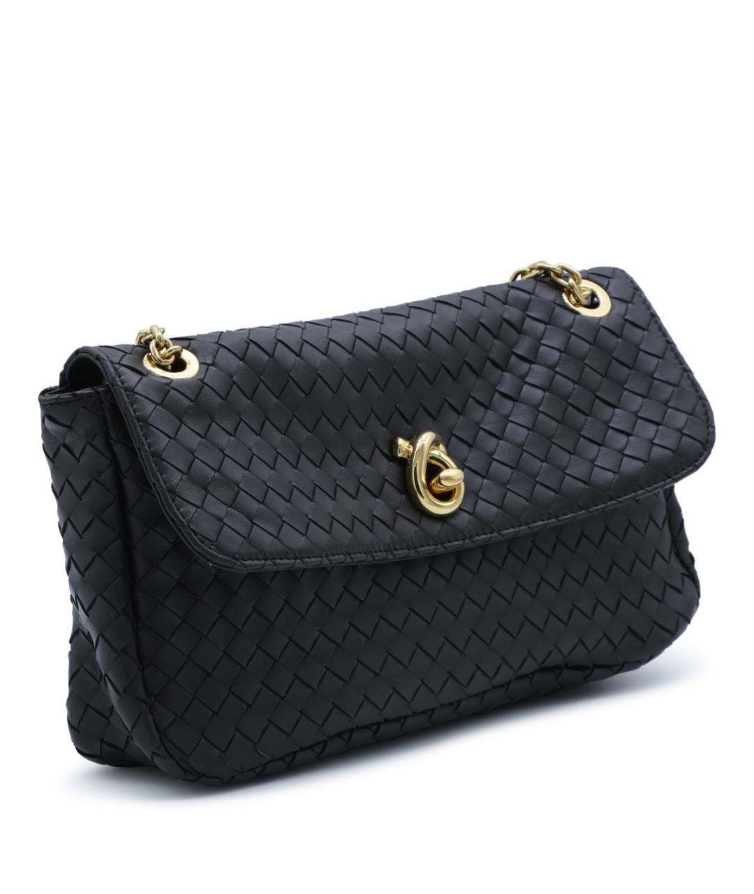BOTTEGA VENETA Коричневая кожаная сумка через плечо, фото 4
