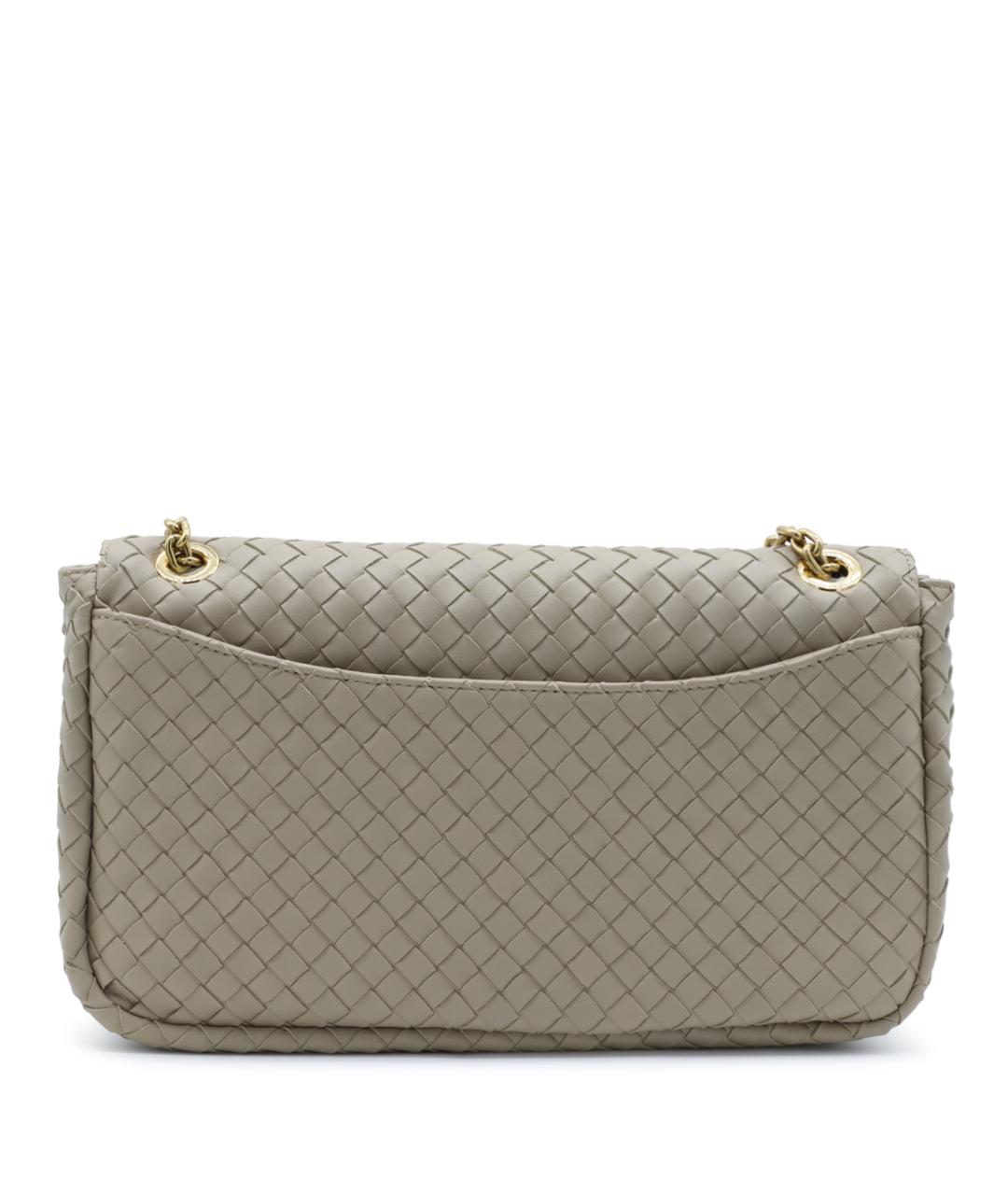 BOTTEGA VENETA Бежевая кожаная сумка через плечо, фото 6